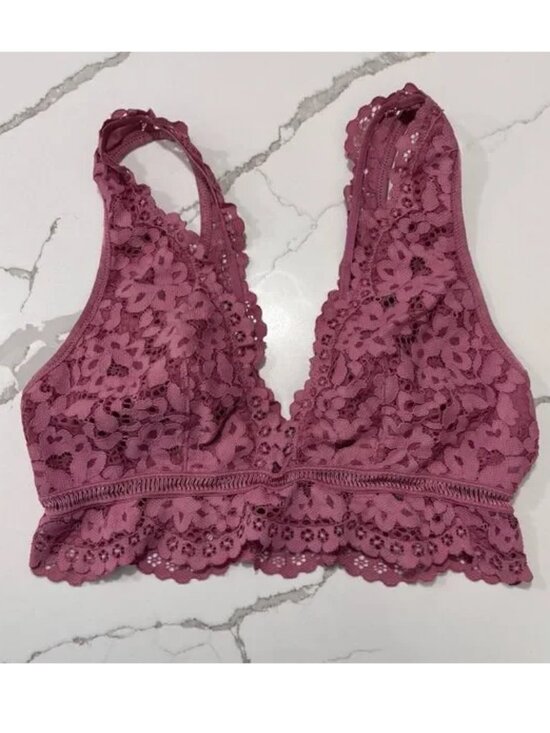 Victoria's Secret Other - Victoria’s Secret Body by Victoria Women’s Pink Lace Bralette Bra Medium Lounge